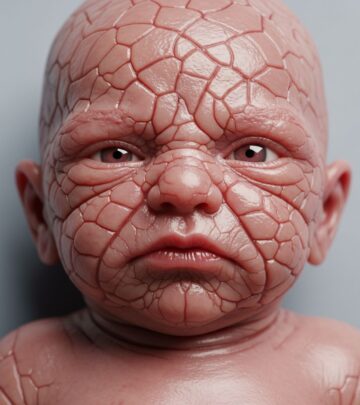 Rare genetic skin disorder causing thick, cracking plates in newborns; intensive care improves survival and quality of life.